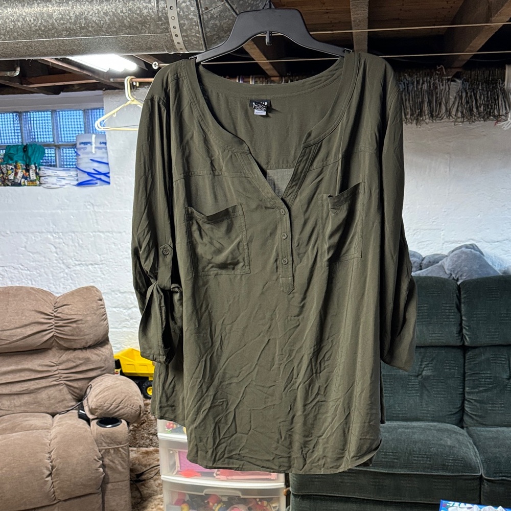 Torrid Dark Olive Top